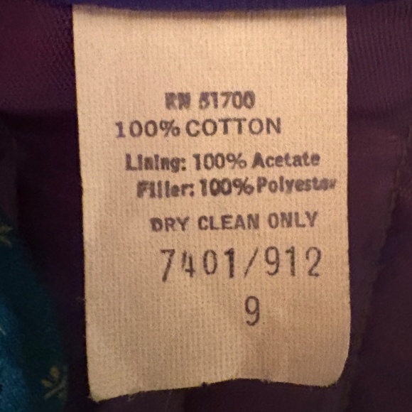 Women’s 70s/80s Vintage Cleveland Street Quilted jacket - Green floral Print - Picture 5 of 14